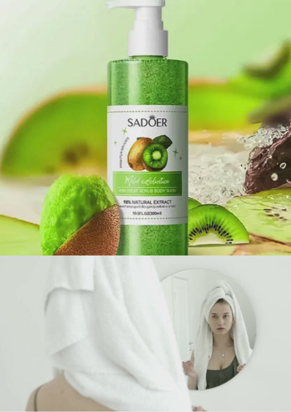 🥝 Gel Exfoliante Corporal y Facial de Kiwi SADOER (300 ml)